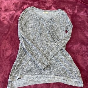 HOLLISTER Criss Cross Long Sleeve Top